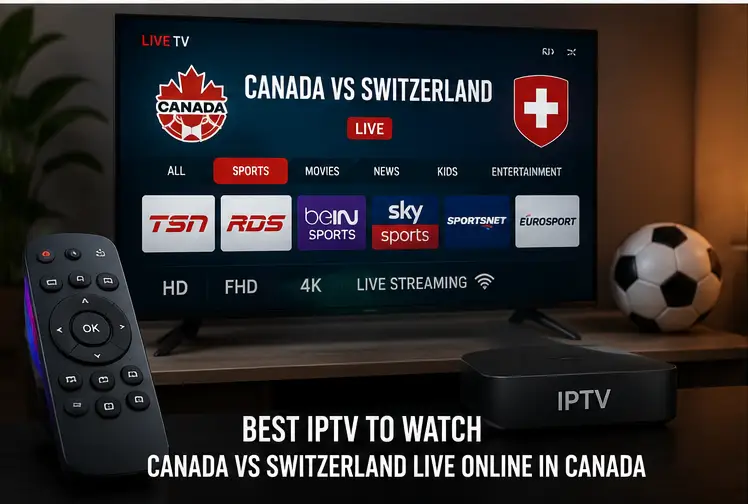 Streaming Canada vs Suisse en direct sur Smart TV et appareils mobiles