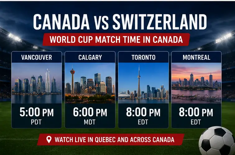 Meilleur IPTV pour regarder Canada vs Suisse en streaming au Québec